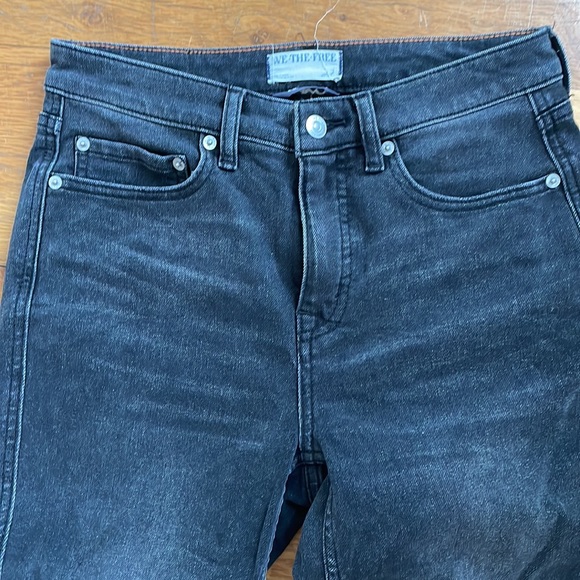 We The Free Black Straight Leg Jeans - Picture 2 of 6